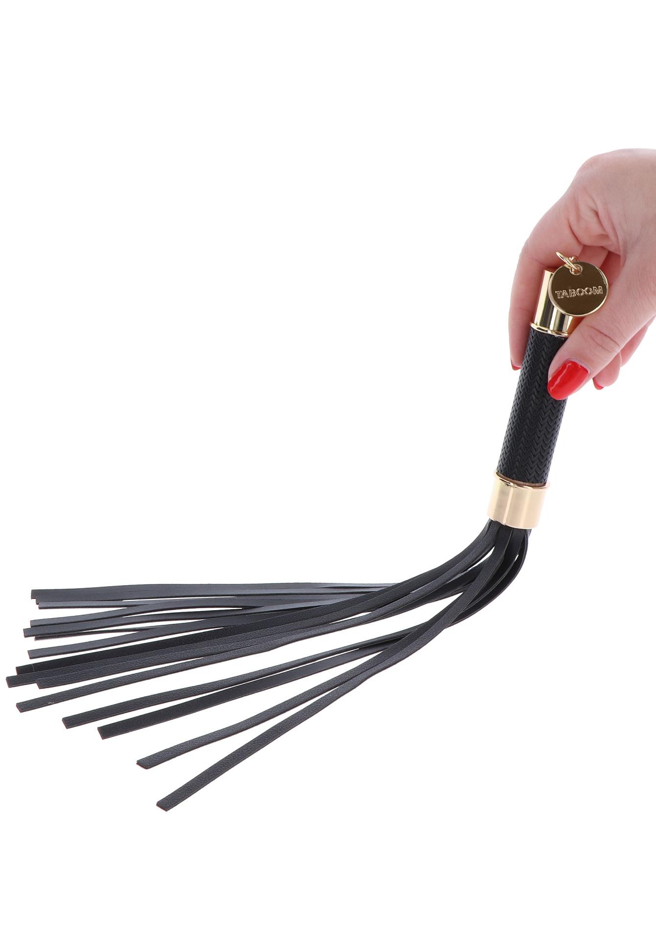 Czarny flogger Statement Taboom 33 cm - obrazek 12