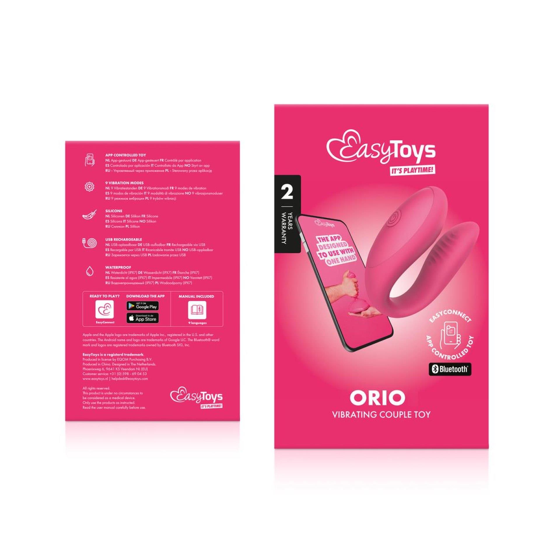 Wibrator dla par EasyConnect Orio sterowany aplikacją - obrazek 10