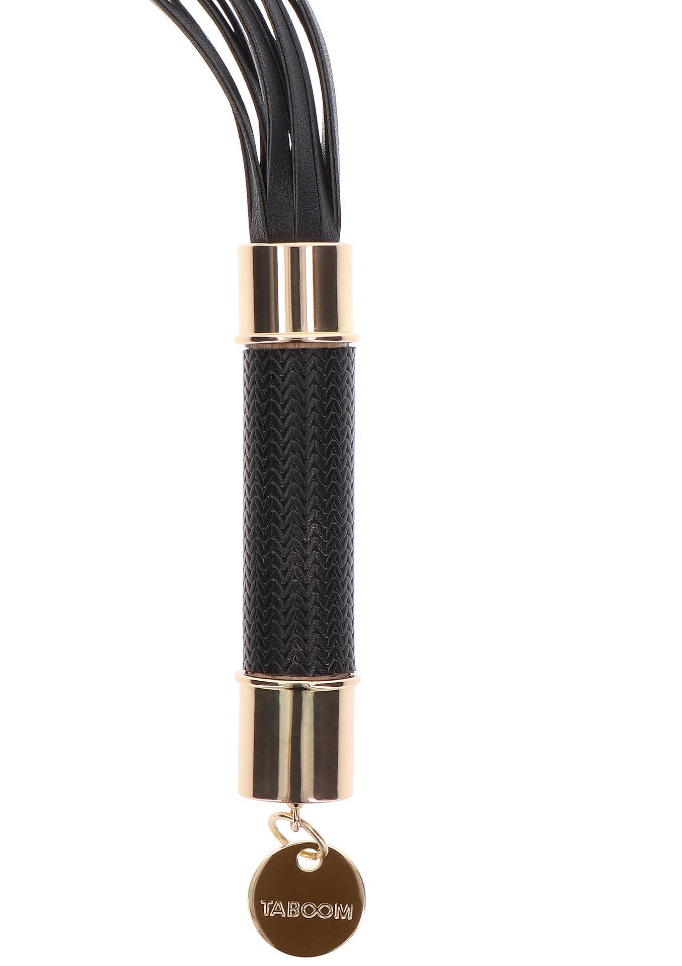 Czarny flogger Statement Taboom 33 cm - obrazek 14