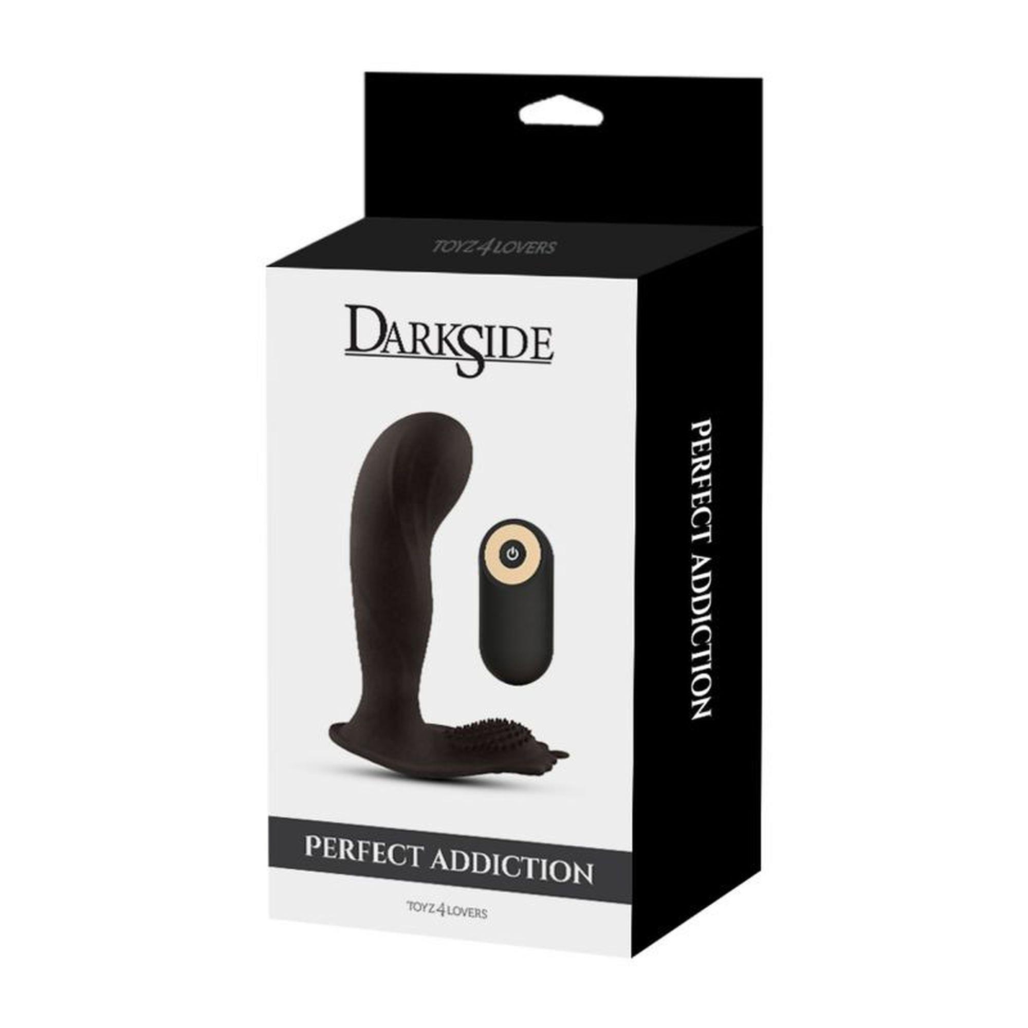 Wibrujący masażer prostaty Toyz4Lovers silikonowy czarny 12 cm z pilotem - obrazek 5