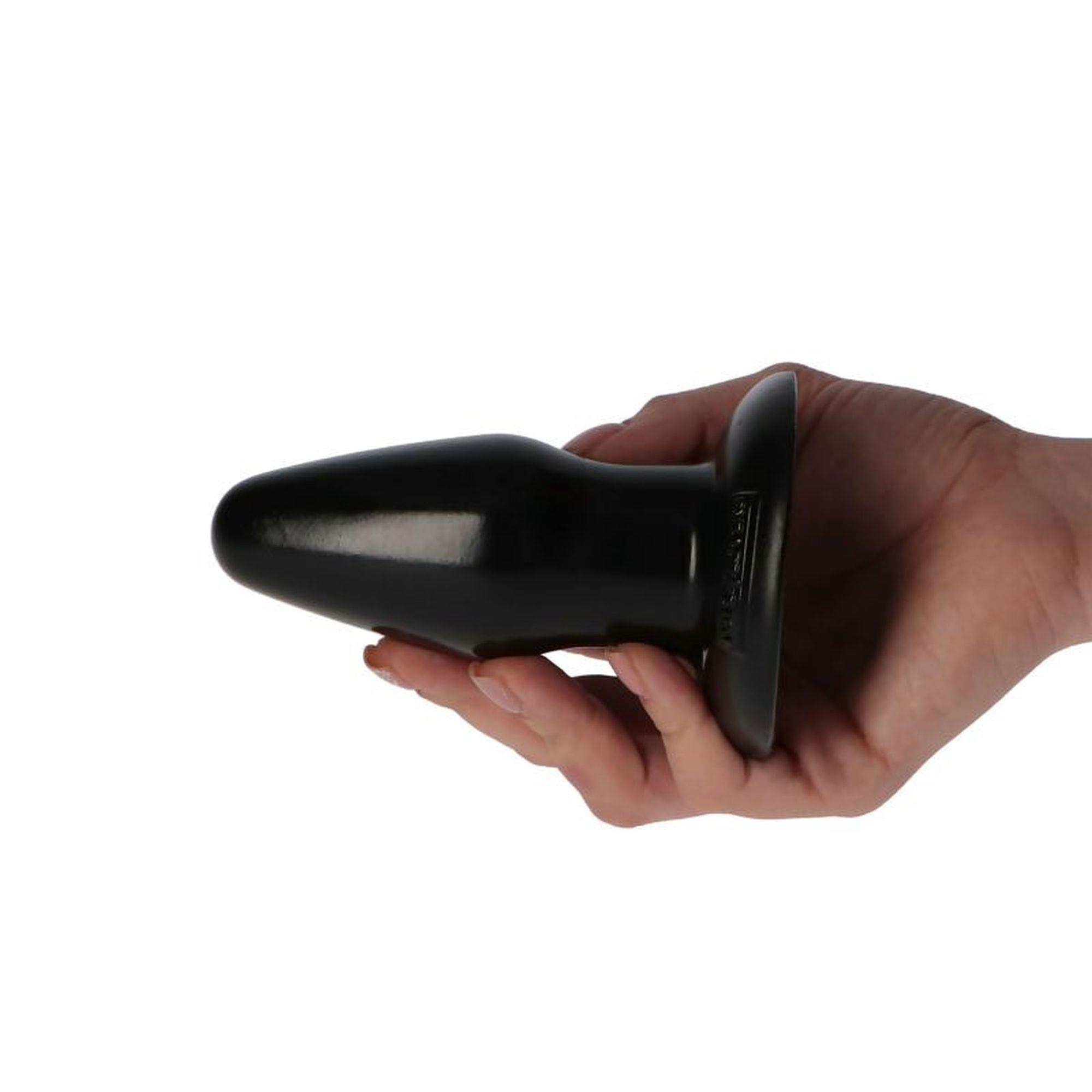 Korek analny Italian Cock Toyz4lovers czarny 9,5 cm - obrazek 3