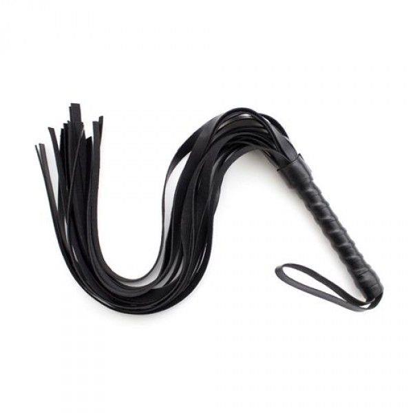 Pejcz skórzany z frędzlami Squash Whip czarny Toyz4lovers - obrazek 3