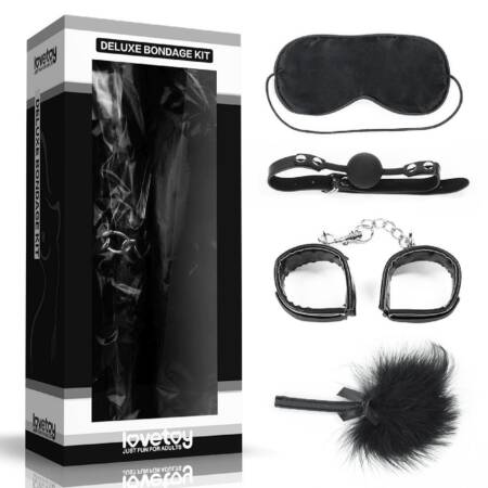 Zestaw deluxe bondage Lovetoy czarny