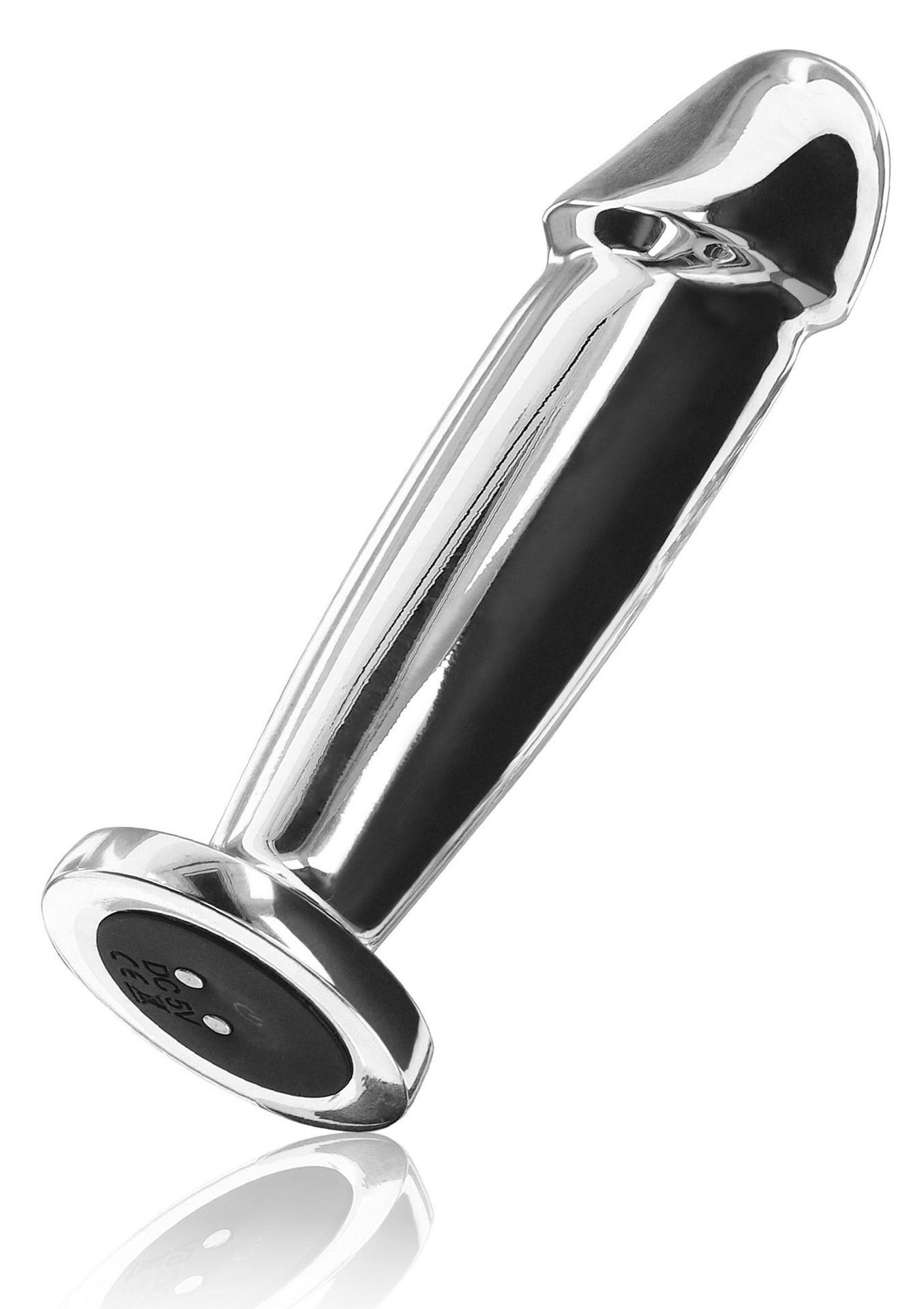 Wibrujący korek analny stal nierdzewny ToyJoy srebrny 11.8 cm USB