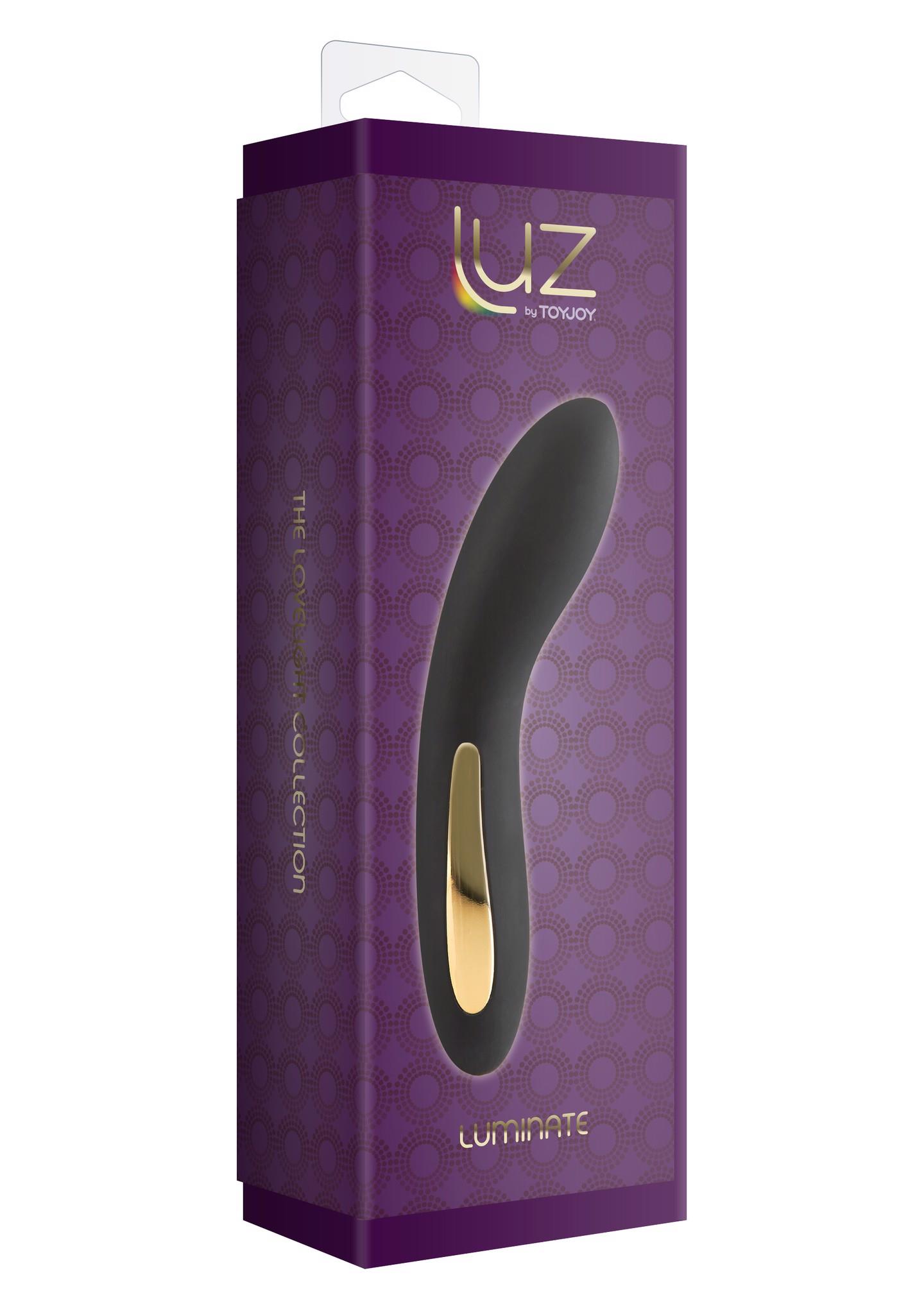 Wibrator punktu G ToyJoy Luminate silikonowy czarny USB 17 cm - obrazek 3