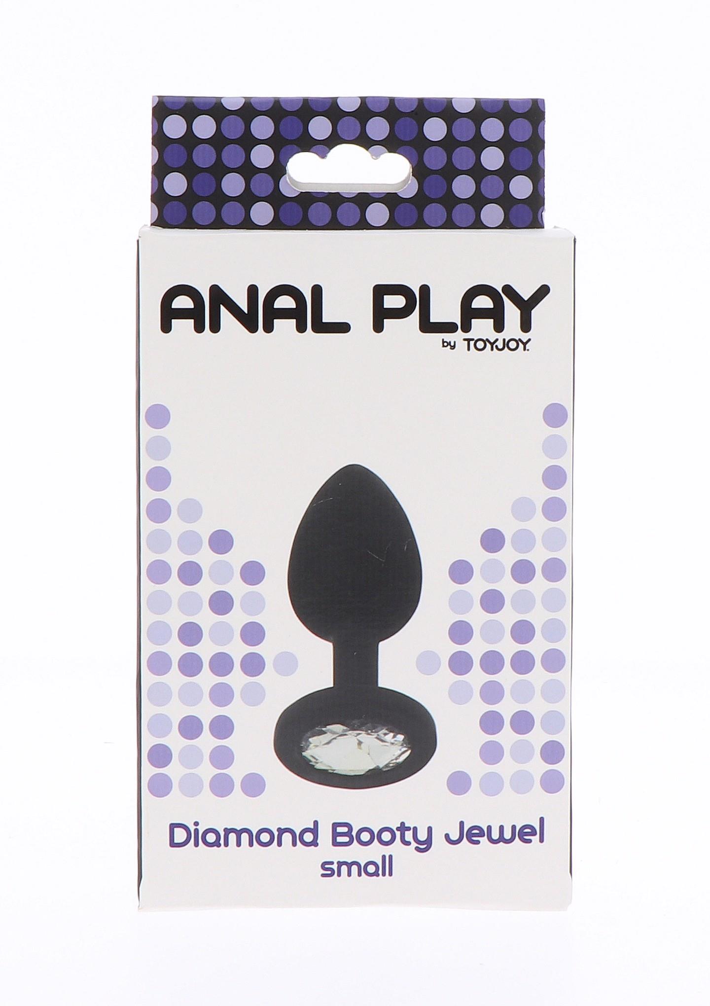 Korek analny Diamond Booty Jewel ToyJoy czarny 7 cm - obrazek 2
