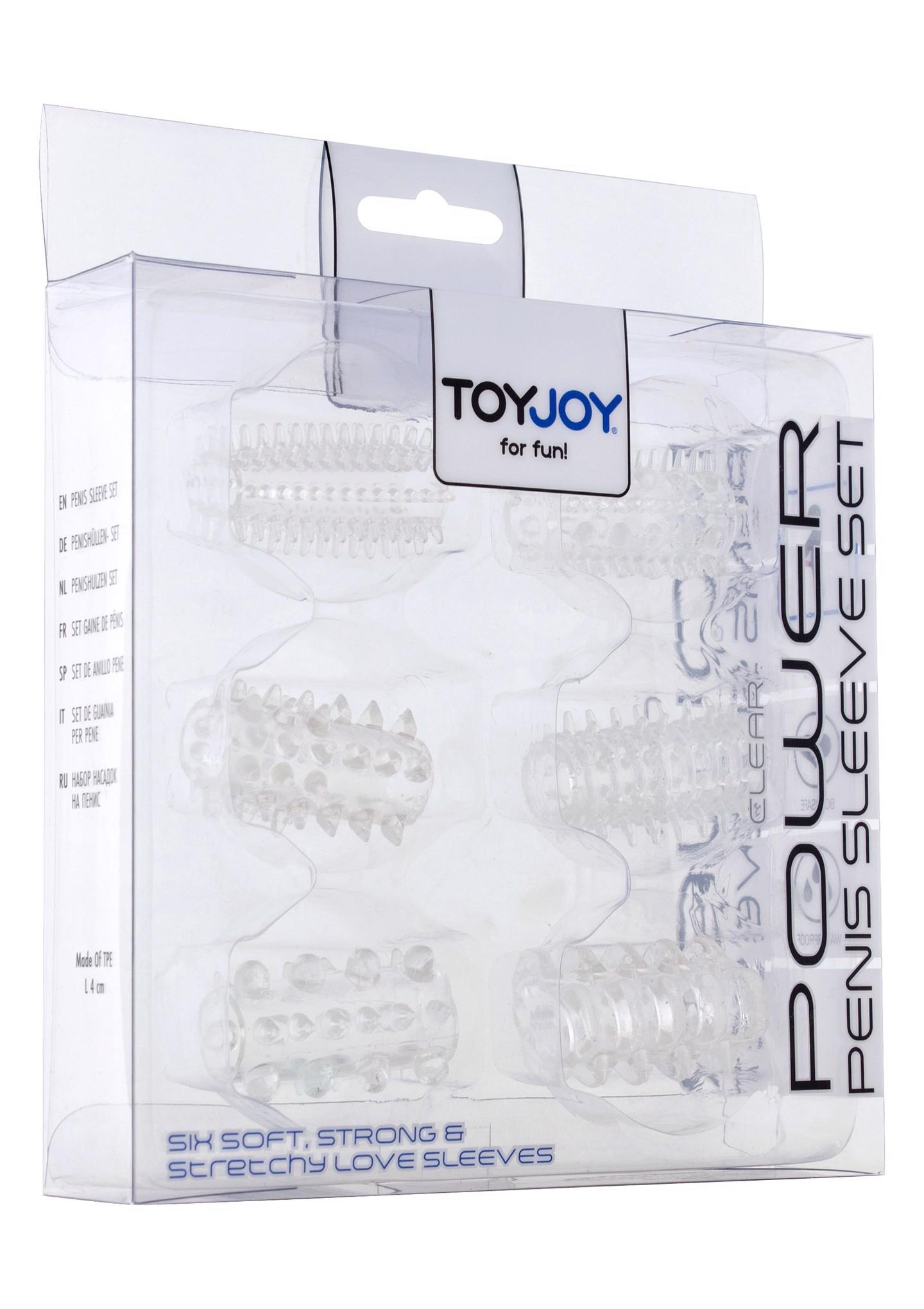 Zestaw nakładek na penisa Power Transparent ToyJoy - obrazek 4