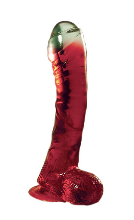 Dildo z przyssawką Lazy Buttcock 6.5 czerwone NMC