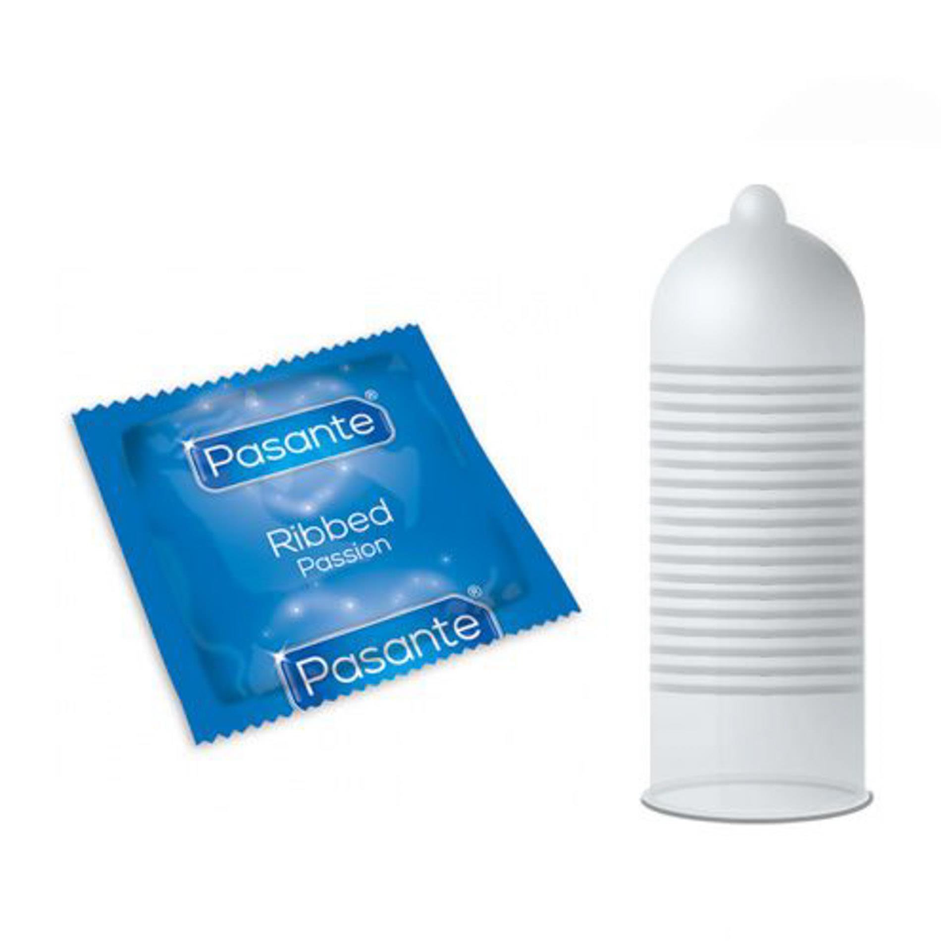 Prezerwatywy prążkowane Pasante Ribbed Passion 144 szt - obrazek 3