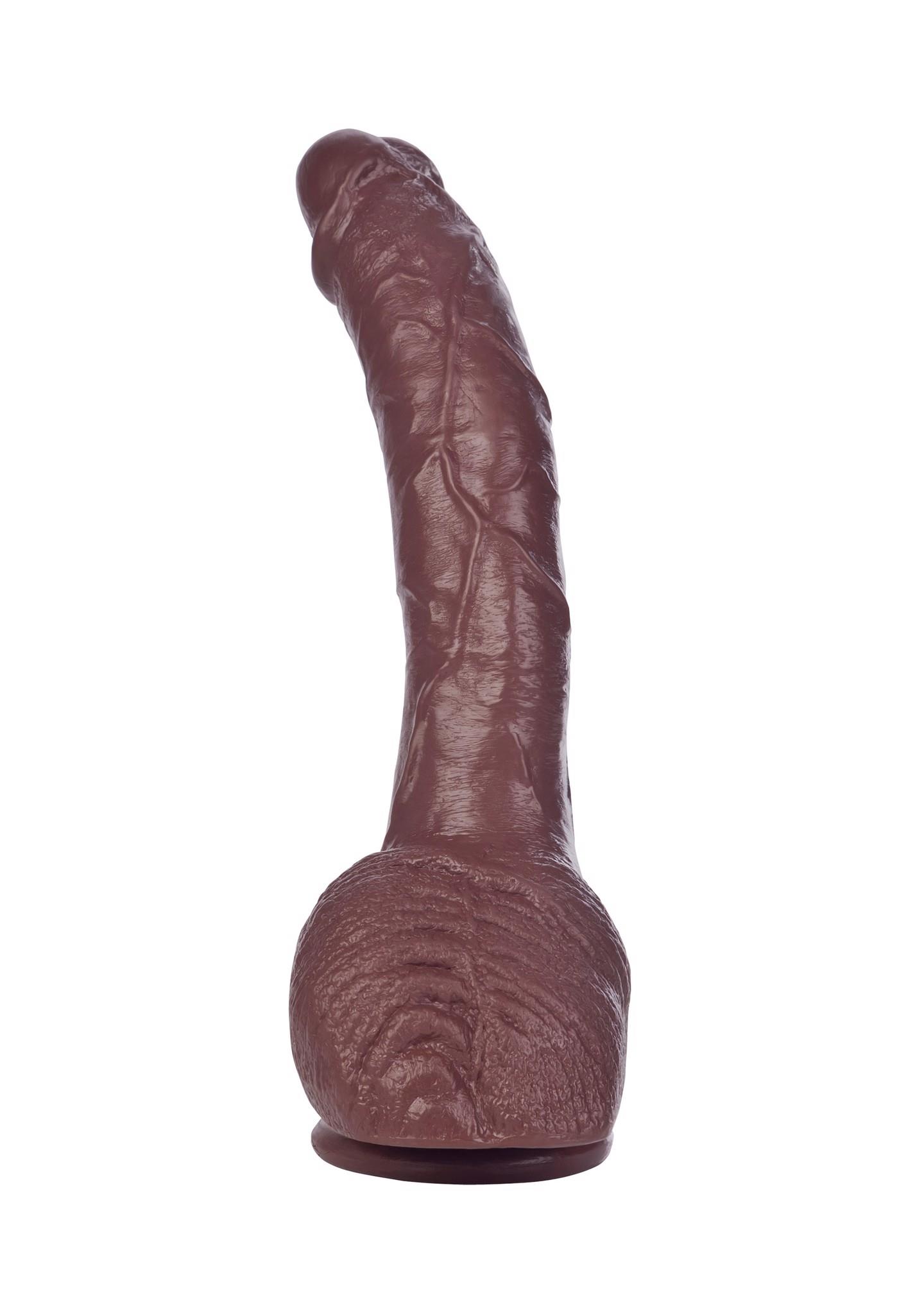 Realistyczne dildo Calexotics COLT Adam Dexter brązowe 21.5 cm - obrazek 7