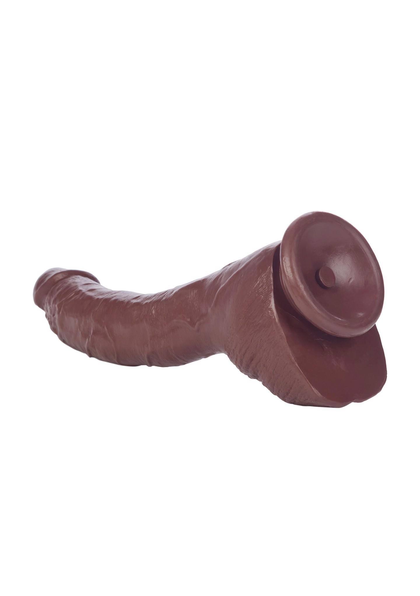 Realistyczne dildo Calexotics COLT Adam Dexter brązowe 21.5 cm - obrazek 11