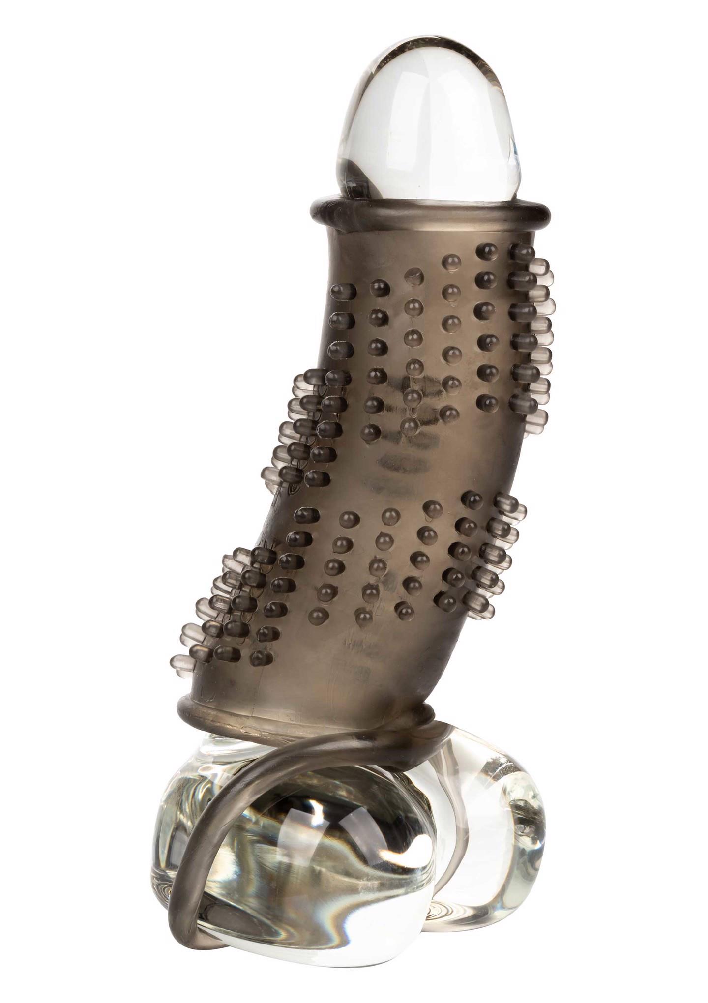 Nakładka przedłużająca Calexotics szara TPE 11.5 cm - obrazek 3