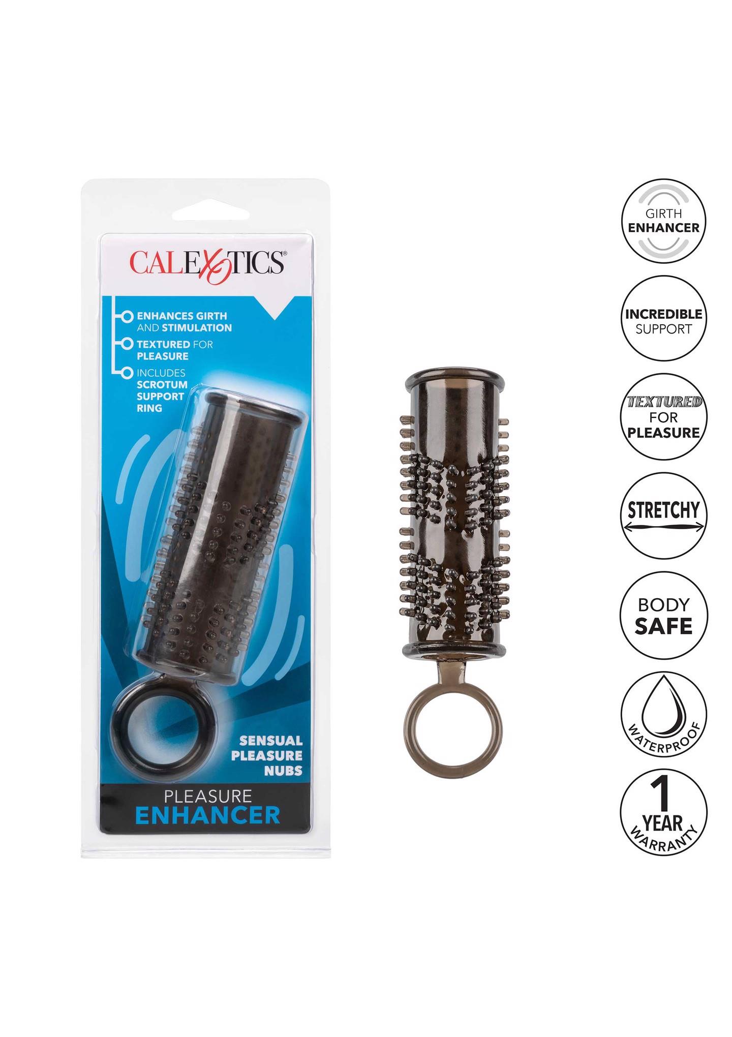 Nakładka przedłużająca Calexotics szara TPE 11.5 cm - obrazek 6