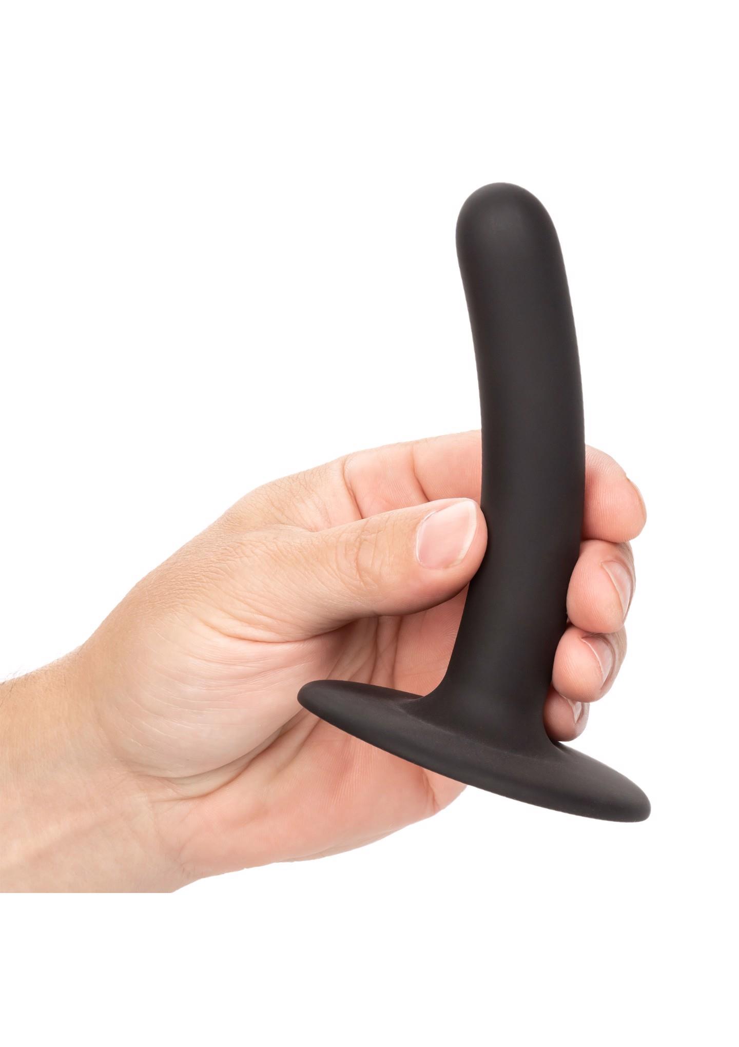 Dildo analne Boundless silikonowe czarne 11.5 cm - obrazek 3