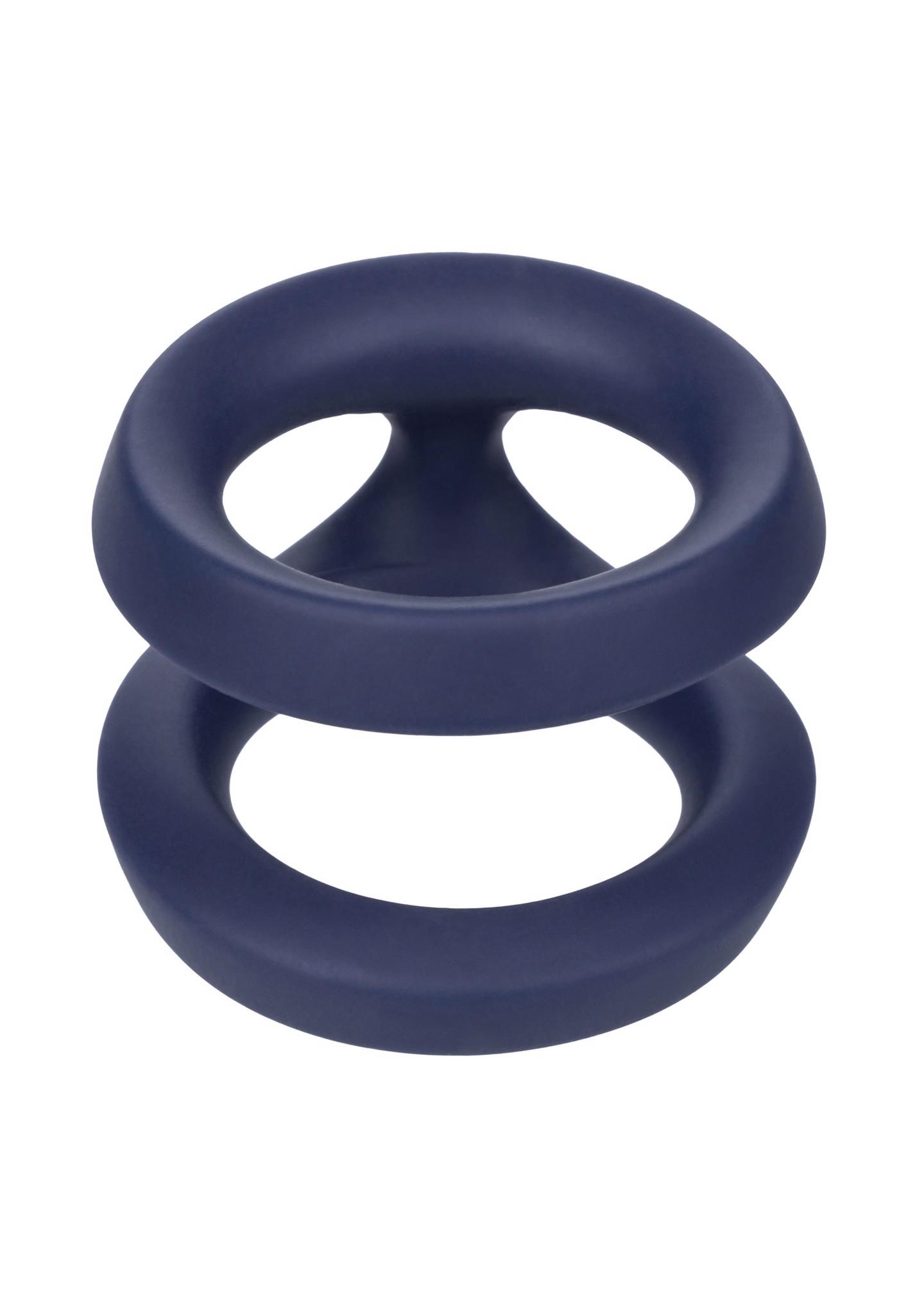 Pierścień erekcyjny Viceroy Dual Ring silikonowy niebieski