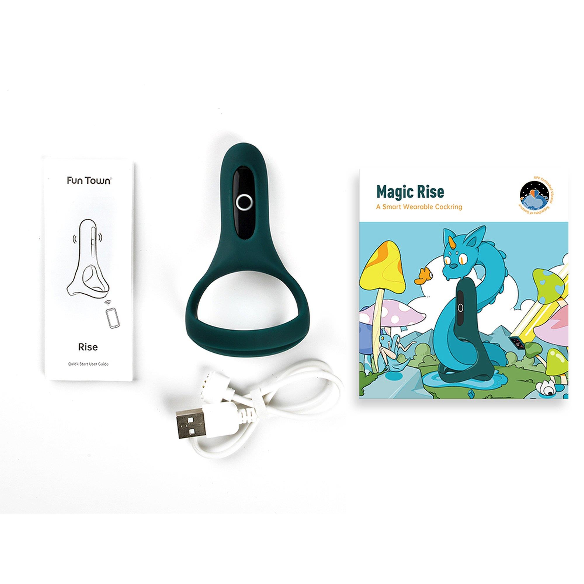 Pierścień wibrujący z aplikacją Rise Magic Motion zielony - obrazek 7