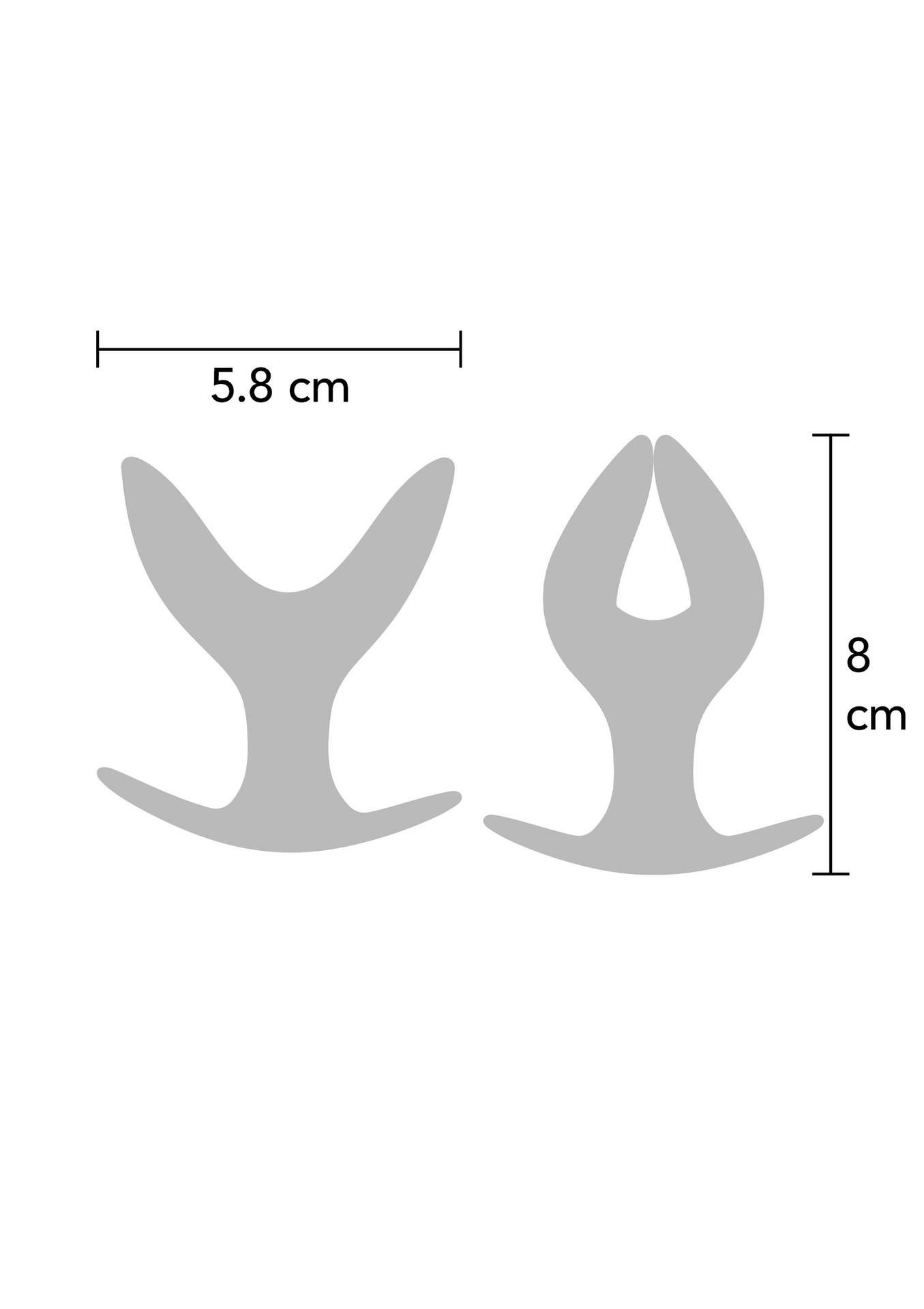 Korek analny rozszerzający się Hidden Desire Anchor czarny 8 cm - obrazek 4