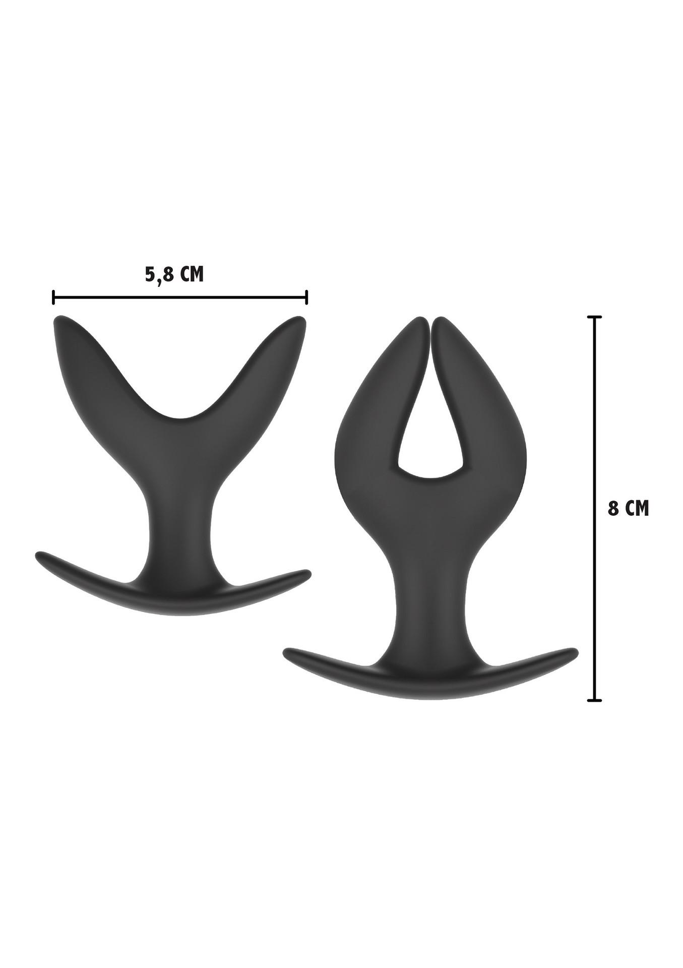 Korek analny rozszerzający się Hidden Desire Anchor czarny 8 cm - obrazek 5