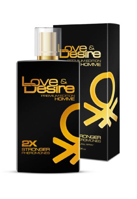 Feromony męskie Love Desire Złoty 100 ml
