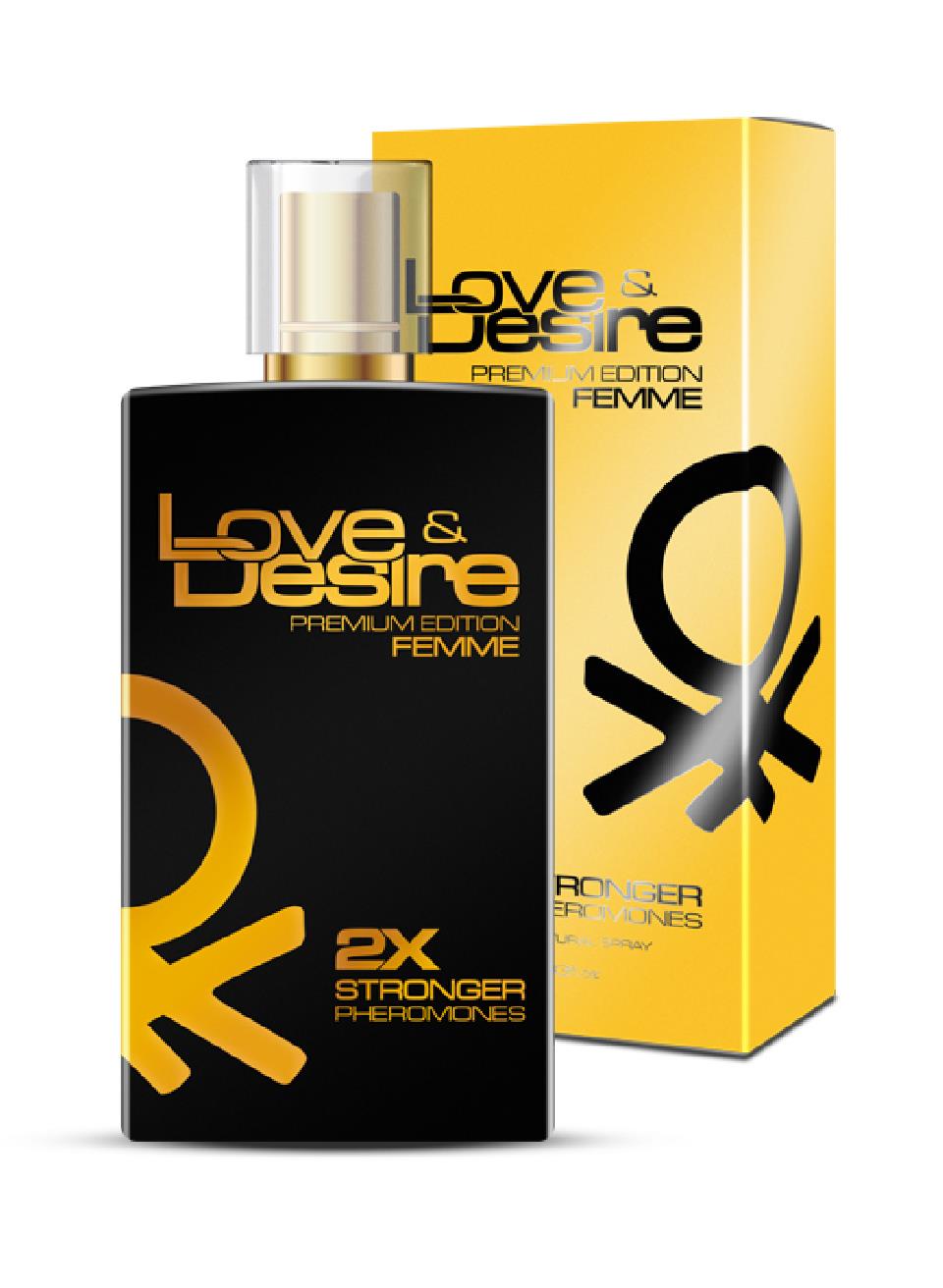 Feromony damskie Love Desire Złoty 100 ml