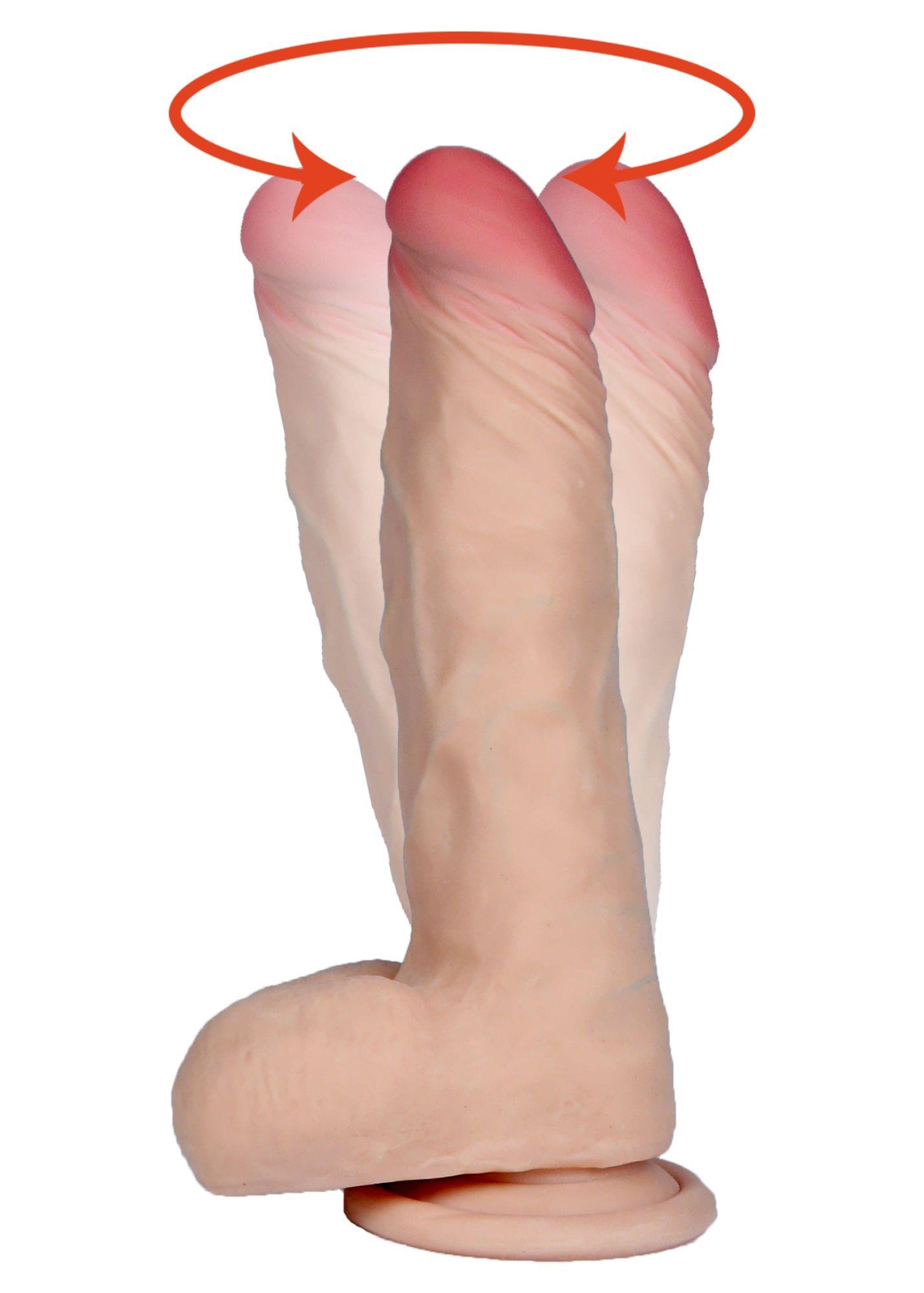 Realistyczny wibrator rotujący Hades LovecloneX 19 cm - obrazek 4