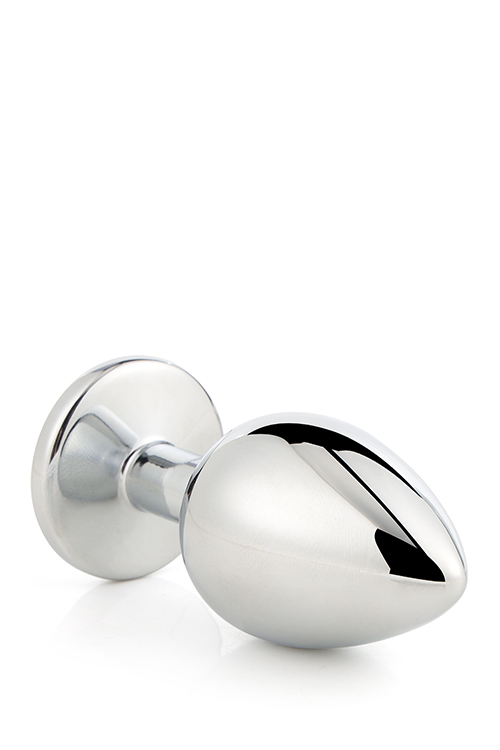 Aluminiowy korek analny Gleaming Love srebrny duży - obrazek 7
