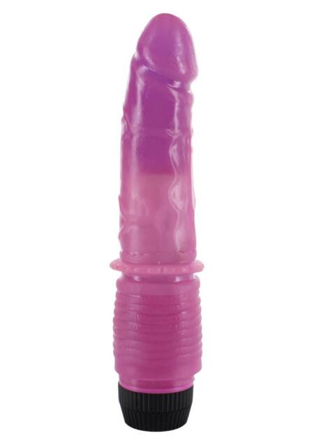 Wibrator żelowy realistyczny Seven Creations fioletowy 21 cm