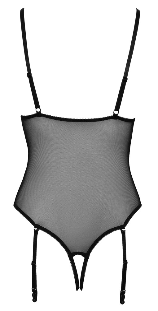 Body bez krocza Cottelli LINGERIE czarne XL - obrazek 18