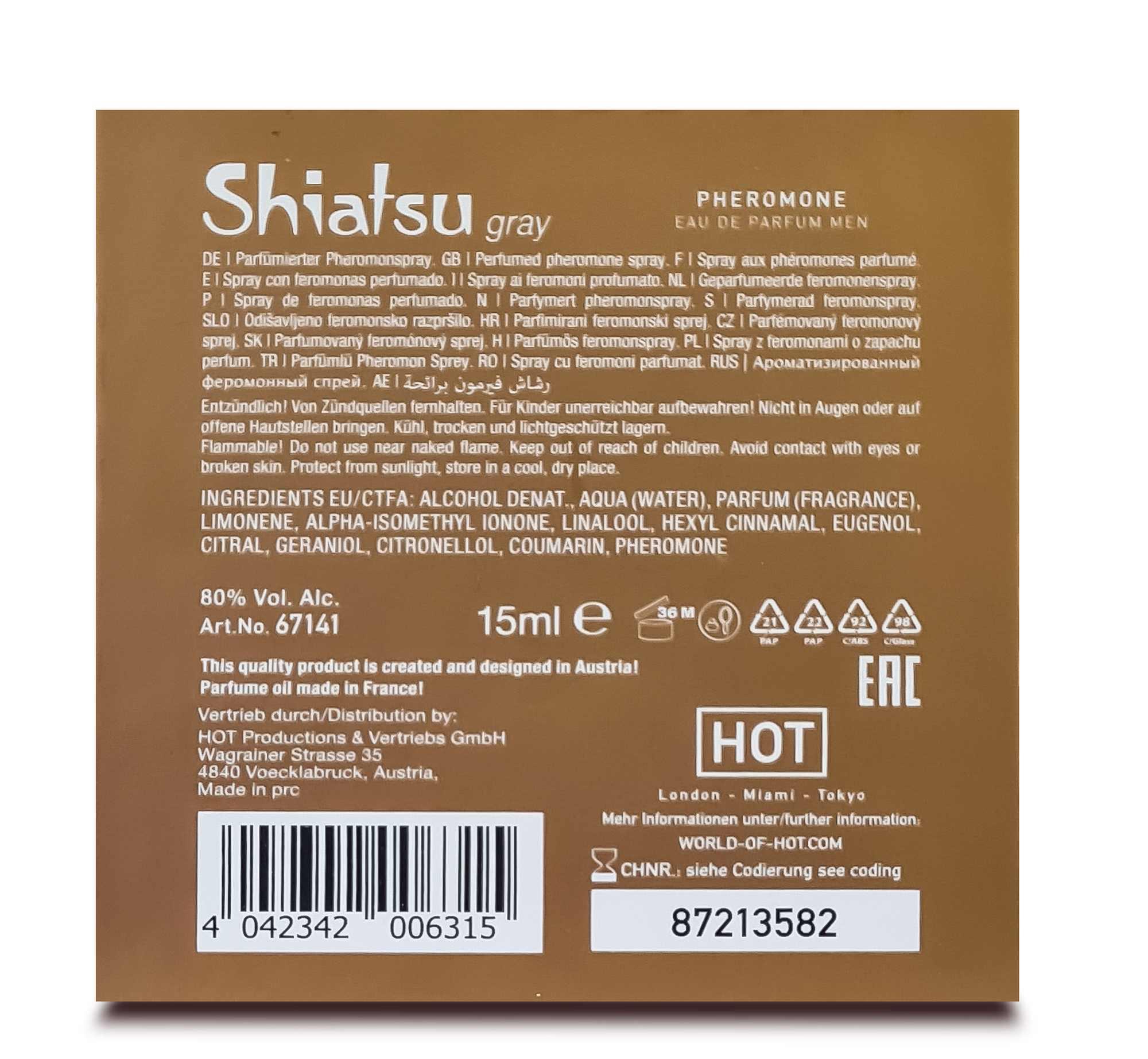 Perfumy feromonowe Hot Shiatsu szare 15 ml - obrazek 5