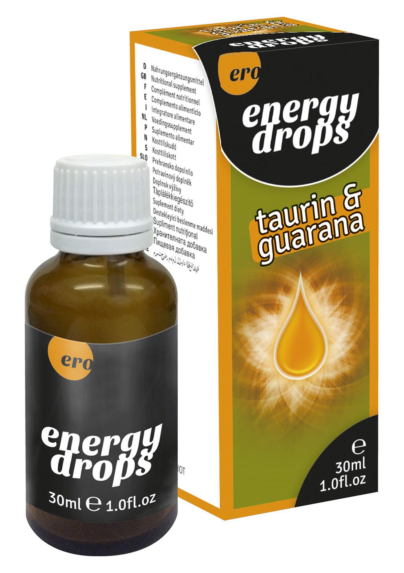 Krople Energy Drops z tauryną i guaraną Hot 30ml