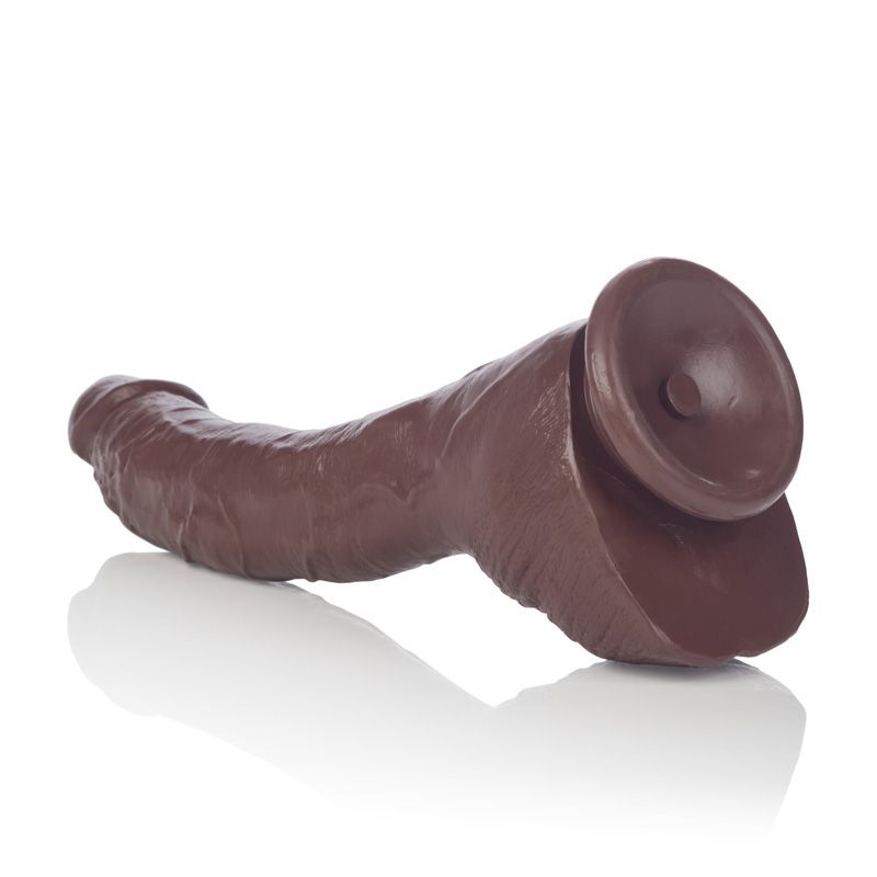 Realistyczne dildo Calexotics COLT Adam Dexter brązowe 21.5 cm - obrazek 10