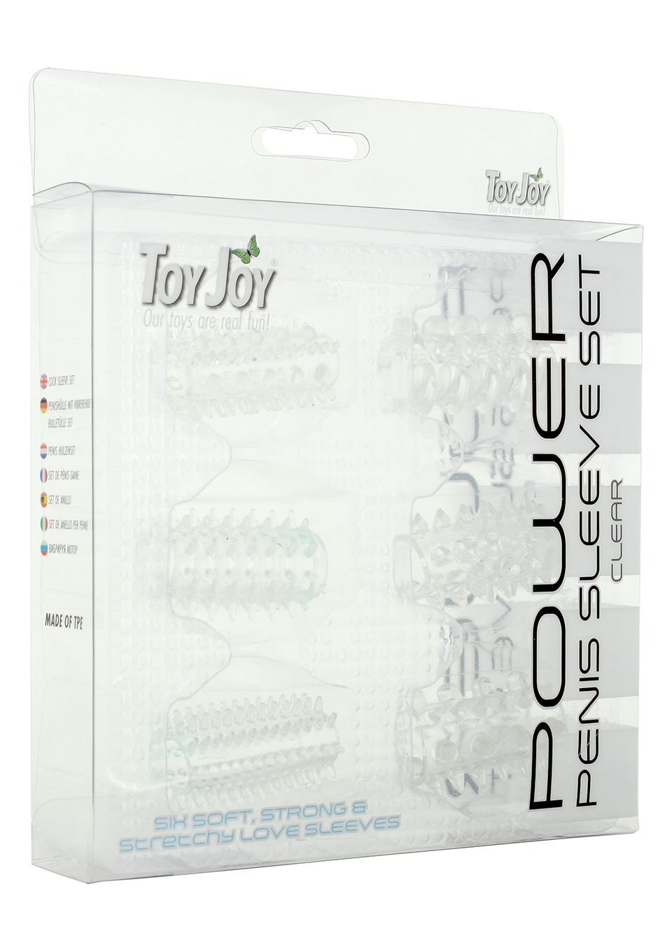 Zestaw nakładek na penisa Power Transparent ToyJoy