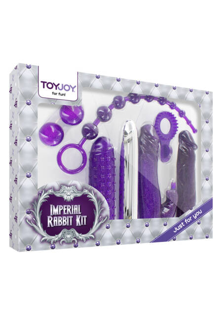 Zestaw erotyczny Imperial Rabbit Kit fioletowy ToyJoy