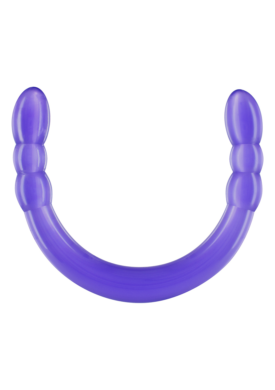 Dildo podwójne Double Digger ToyJoy fioletowe 45 cm