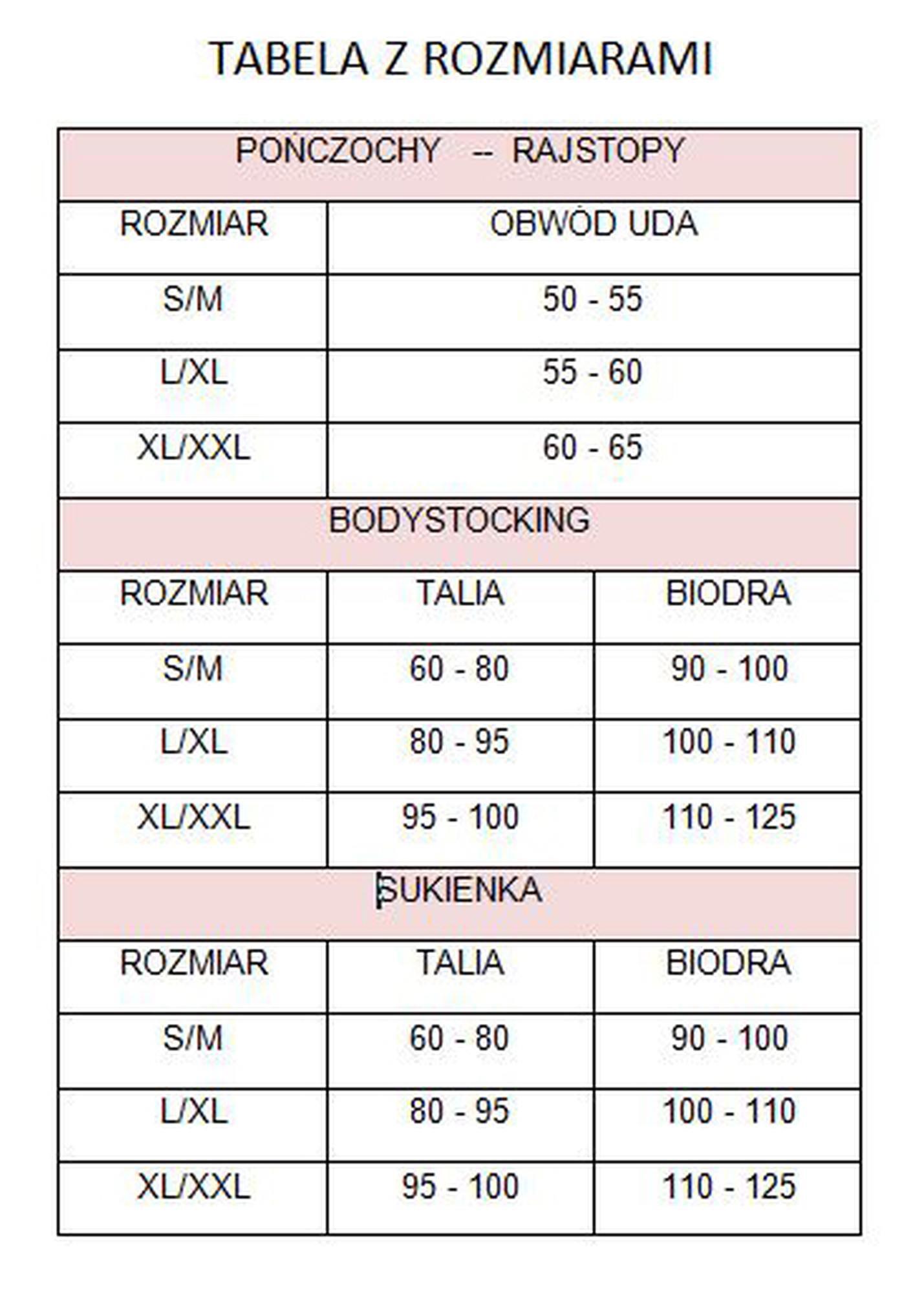 Bodystocking erotyczny Kiss Me czarny S/M - obrazek 4