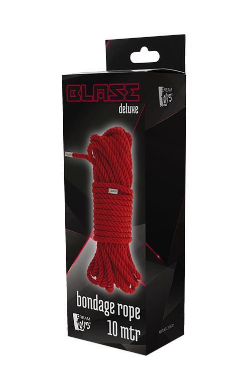 Lina bondage Blaze Deluxe Dream Toys czerwona 10 m - obrazek 2