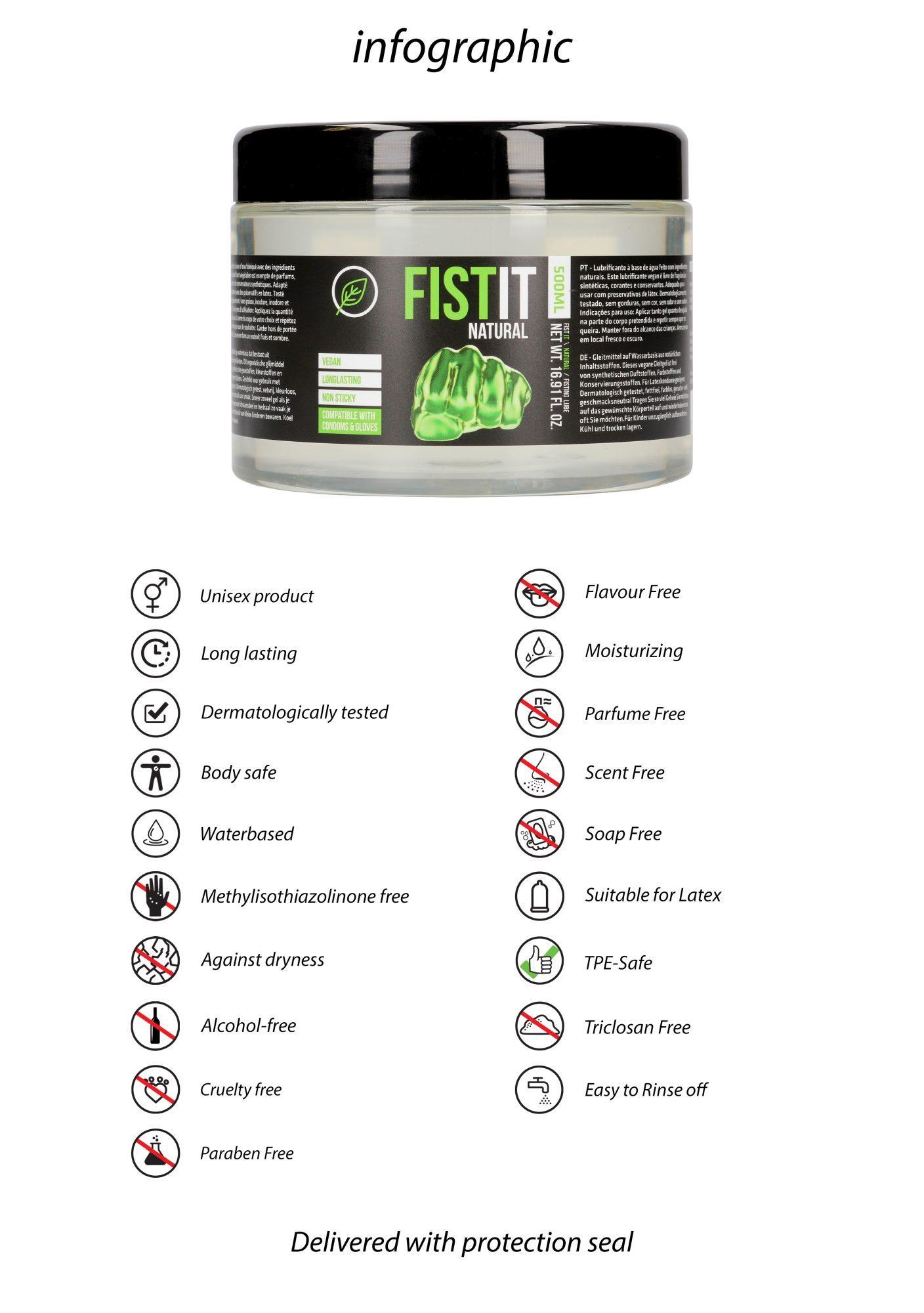 Lubrykant Fist It Natural do fistingu 500 ml - obrazek 8