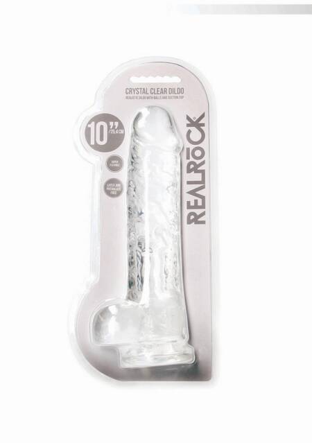 Realistyczne dildo z jądrami RealRock 25 cm