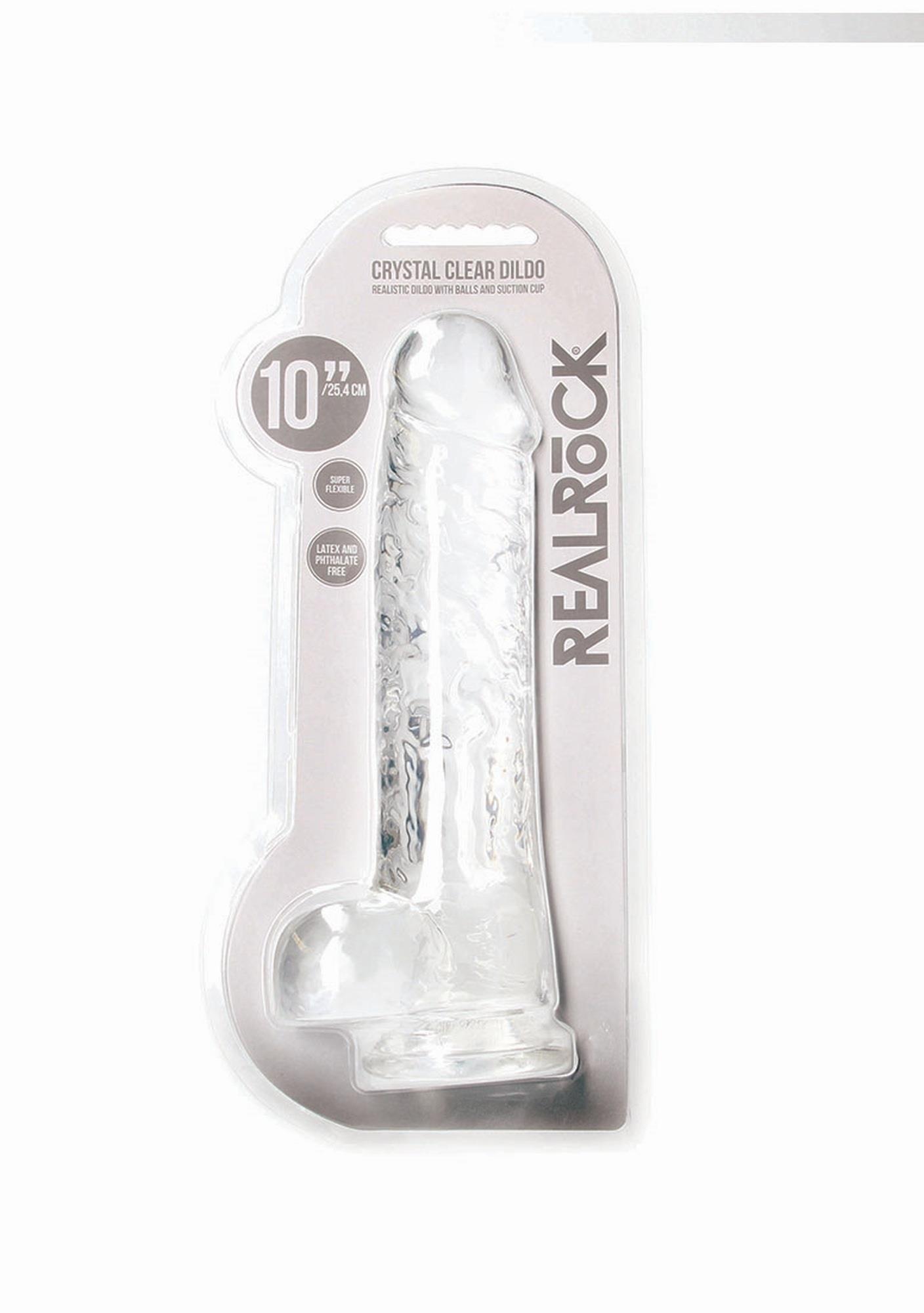 Realistyczne dildo z jądrami RealRock 25 cm