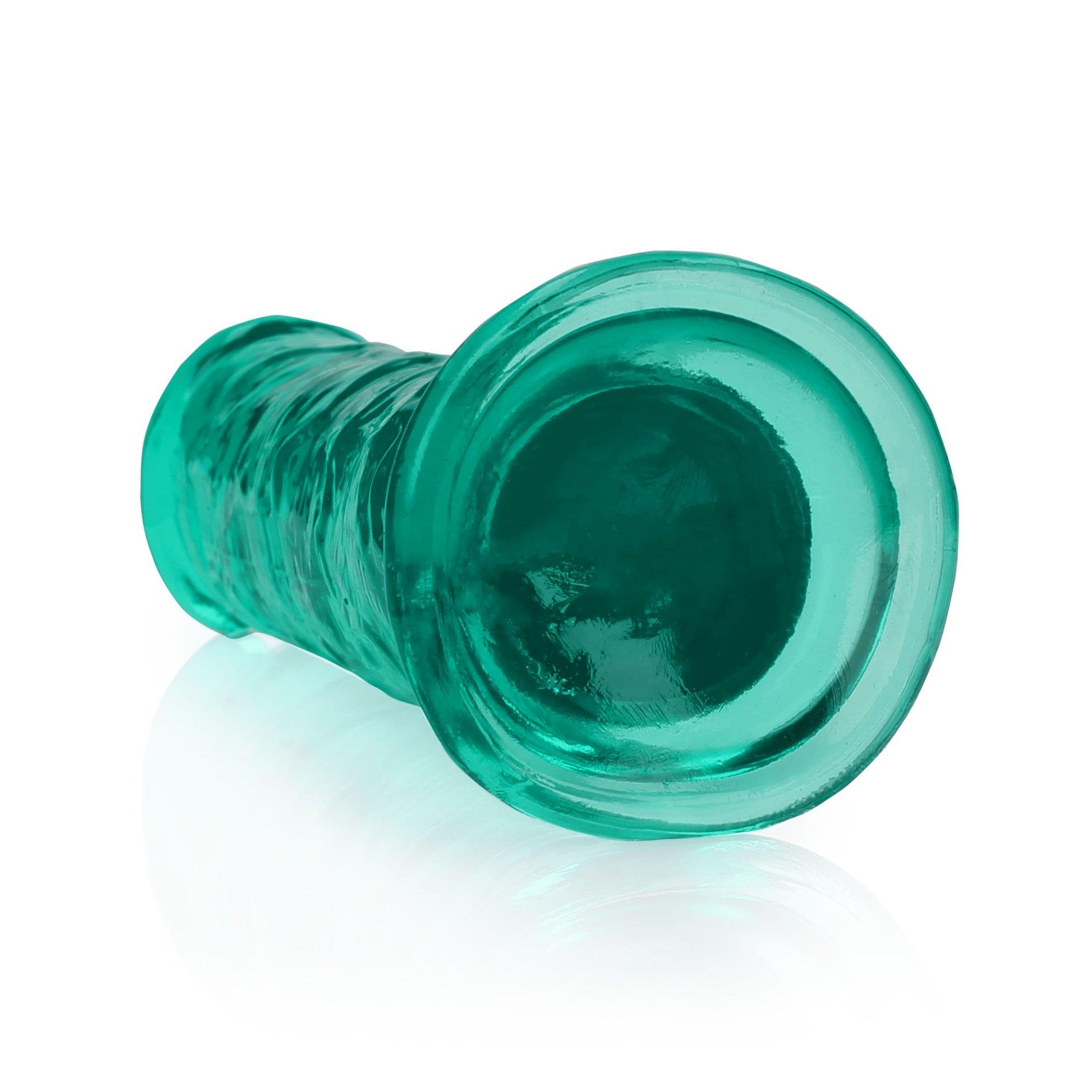 Dildo realistyczne proste z przyssawką RealRock transparentne 18 cm - obrazek 7