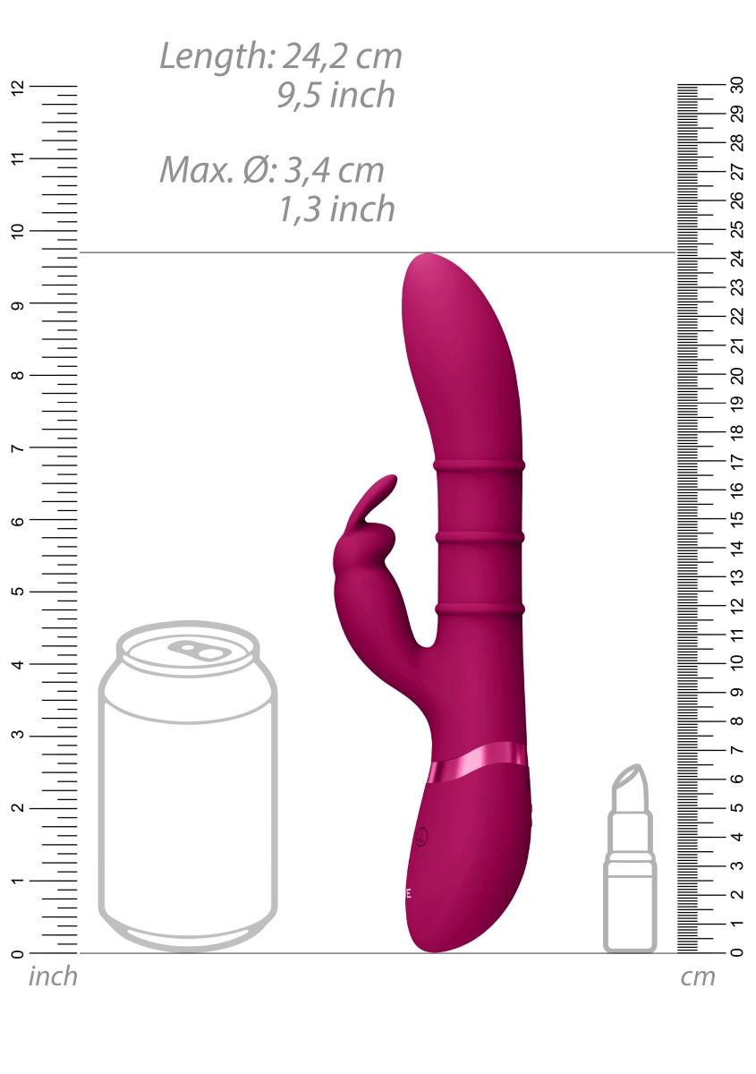 Stimulating Rings, Vibrating G-Spot Rabbit - Pink - obrazek 6