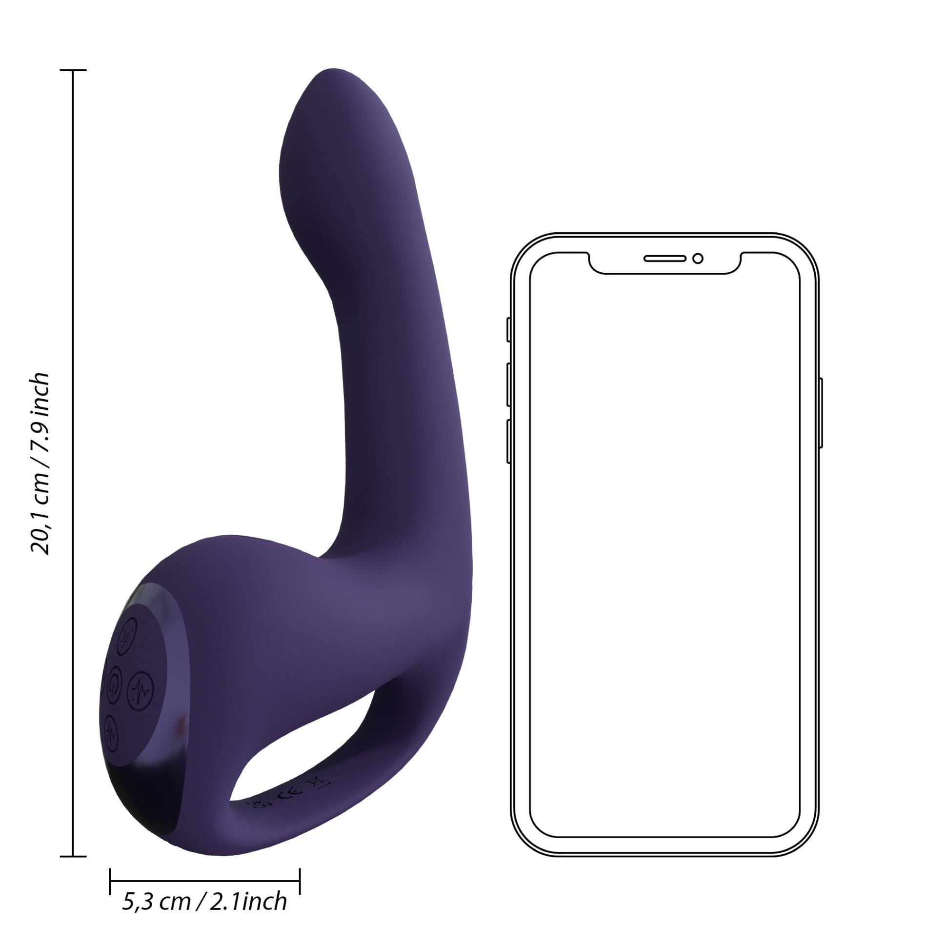 Wibrator punktu G Vive Riko fioletowy silikonowy USB - obrazek 11