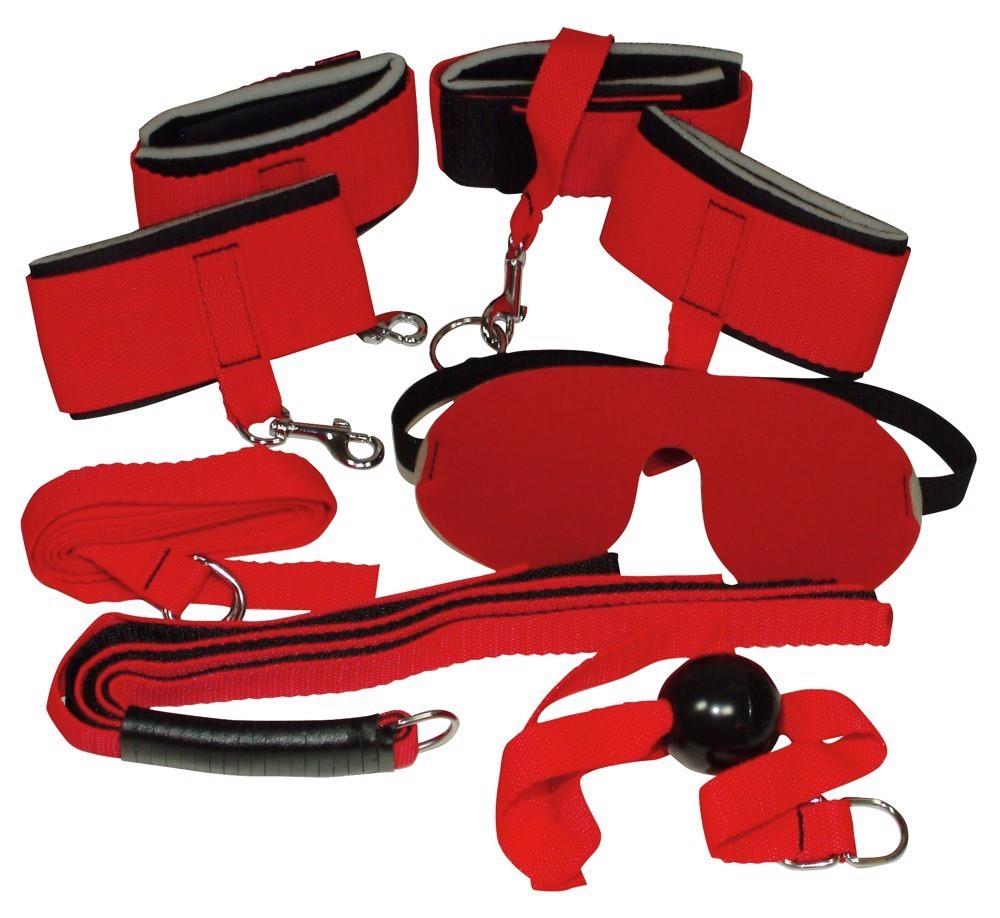 Zestaw bondage Red Giant Bad Kitty 8 elementów czerwony - obrazek 4