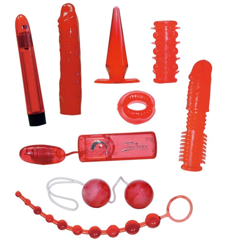 Czerwony 9 częściowy zestaw erotyczny You2Toys - obrazek 4