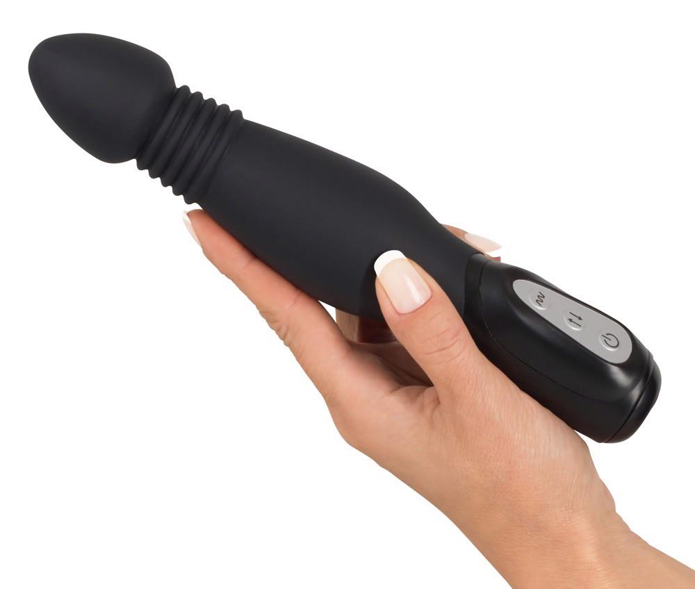 Wibrator analny wstrząsowy You2Toys czarny silikonowy 23,5 cm - obrazek 11