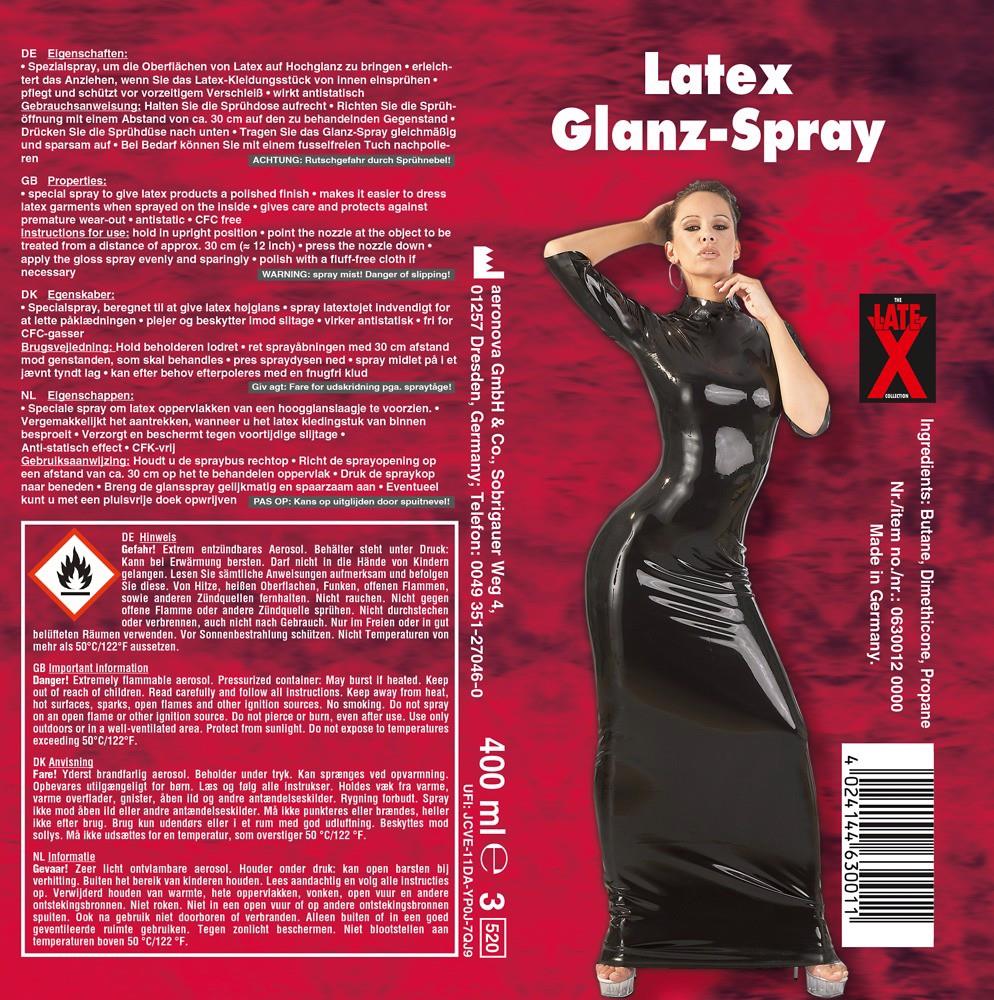 Spray nabłyszczający do lateksu Late X 400 ml - obrazek 5