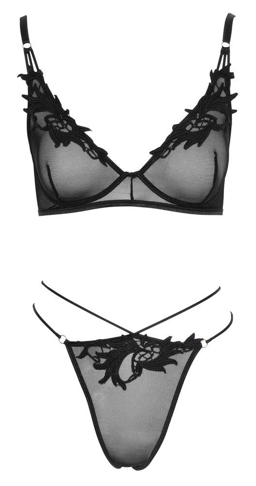 Biustonosz i stringi Rio Cottelli LINGERIE złoty L - obrazek 5