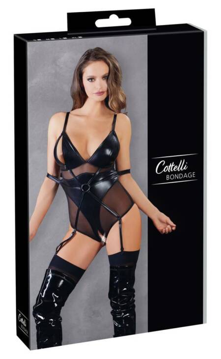 Body bondage Cottelli BONDAGE czarne z ringiem
