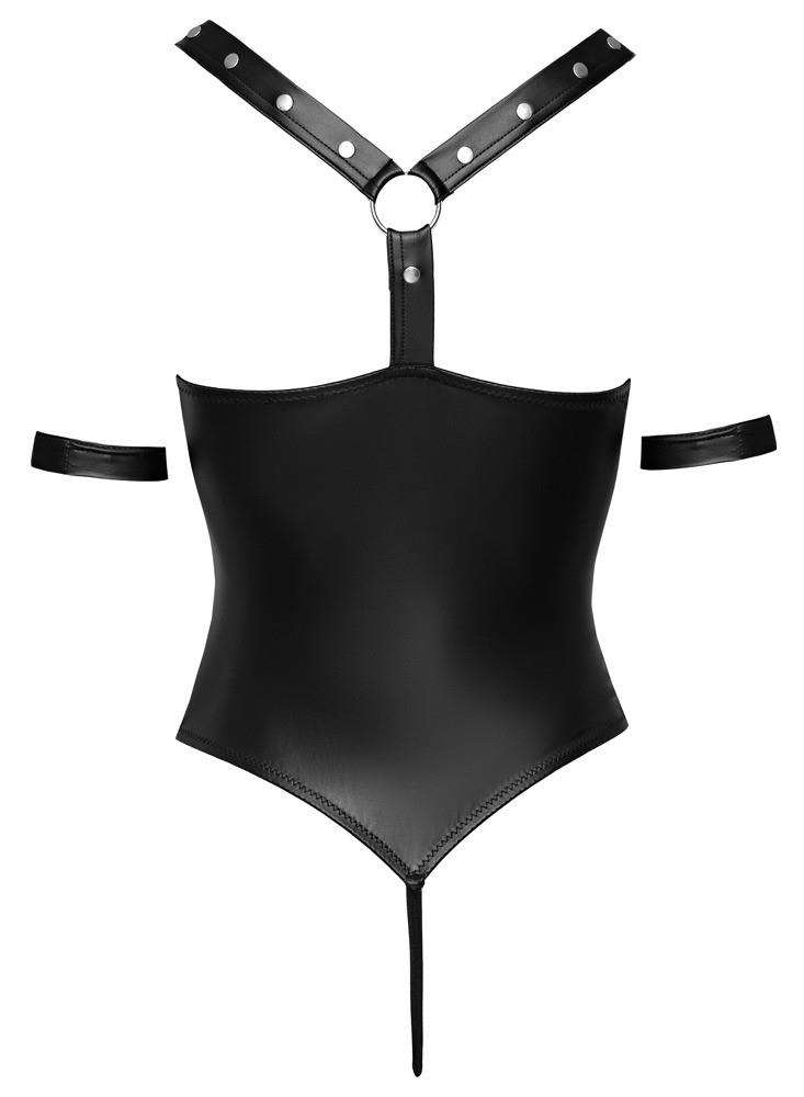 Body bondage Cottelli BONDAGE czarny XL z paskami na kostki - obrazek 8