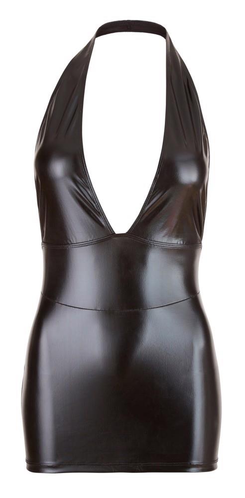 Sukienka wet look Cottelli PARTY czarna XL - obrazek 9